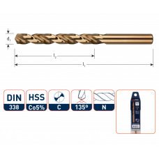 ROTEC COBALT METAALBOOR SPLITPOINT 4,5MM ROTEC COBALT METAALBOOR SPLITPOINT 4,5MM