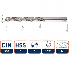 ROTEC HSS-G METAALBOOR SPLITPOINT 5,5MM ROTEC HSS-G METAALBOOR SPLITPOINT 5,5MM