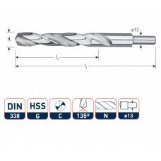 ROTEC HSS-G METAALBOOR SPLITPOINT 14,0MM (SCHACHT=13) ROTEC HSS-G METAALBOOR SPLITPOINT 14,0MM (SCHACHT=13)