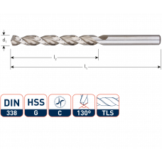 ROTEC HSS HARDHOUT SPIRAALBOOR 4X43X75MM ROTEC HSS HARDHOUT SPIRAALBOOR 4X43X75MM