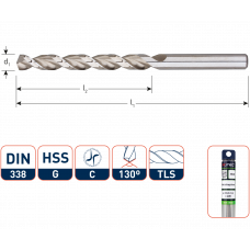 ROTEC HSS HARDHOUT SPIRAALBOOR 4X43X75MM (10ST) ROTEC HSS HARDHOUT SPIRAALBOOR 4X43X75MM (10ST)