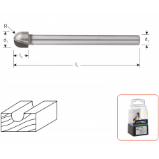 ROTEC HM HOUTROT FREES S=6,0 L=75 D=9,5 R=4,75 ROTEC HM HOUTROT FREES S=6,0 L=75 D=9,5 R=4,75