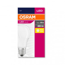 OSRAM LED PEERLAMP VALUE 8W (60W) 827 E27