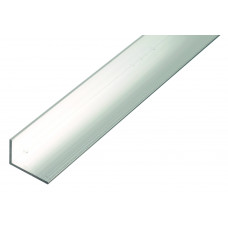 ALUMINIUM HOEK BLANK 20X10X1,5MM 1MTR ALUMINIUM HOEK BLANK 20X10X1,5MM 1MTR
