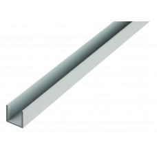ALUMINIUM U-PROFIEL BLANK 15X15X15X1,5MM 2MTR ALUMINIUM U-PROFIEL BLANK 15X15X15X1,5MM 2MTR