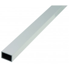 ALUMINIUM BUIS ZILVER RECHTHOEKIG 50X20X2MM 1MTR