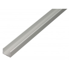 ALUMINIUM U-PROFIEL ZILVER 15X19,9X15X2MM 2MTR ALUMINIUM U-PROFIEL ZILVER 15X19,9X15X2MM 2MTR