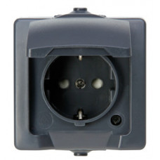 KOPP NAUTIC WANDCONTACTDOOS 1V ANTRACIET IP44 OPBOUW KOPP NAUTIC WANDCONTACTDOOS 1V ANTRACIET IP44 OPBOUW