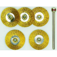 PROXXON 5X 22MM SCHIJF- BORSTEL MESSING 28962 PROXXON 5X 22MM SCHIJF- BORSTEL MESSING 28962