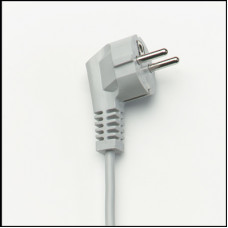 AANSLUIT- SNOER 3X1MM 3MTR WIT + HAAKSE STEKKER AANSLUIT- SNOER 3X1MM 3MTR WIT + HAAKSE STEKKER