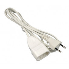 VERLENGSNOER EURO WIT 2X0,75MM 2MTR VERLENGSNOER EURO WIT 2X0,75MM 2MTR