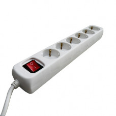TAFELDOOS 6V +RA 1,5MTR SNOER WIT +SCHAKELAAR TAFELDOOS 6V +RA 1,5MTR SNOER WIT +SCHAKELAAR