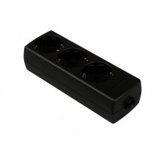 TAFELCONTACTDOOS 3V RA ZWART (SCHROEFBAAR) TAFELCONTACTDOOS 3V RA ZWART (SCHROEFBAAR)