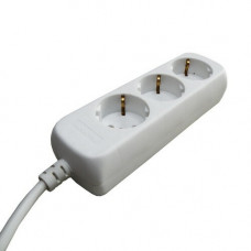 TAFELDOOS 3V +RA 3MTR SNOER 3X1MM² WIT TAFELDOOS 3V +RA 3MTR SNOER 3X1MM² WIT