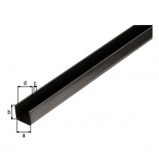 U-PROFIEL RUW IJZER 20X20X1,5MM 2MTR U-PROFIEL RUW IJZER 20X20X1,5MM 2MTR