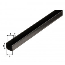 U-PROFIEL IJZER 20X20X1,5MM 1MTR U-PROFIEL IJZER 20X20X1,5MM 1MTR