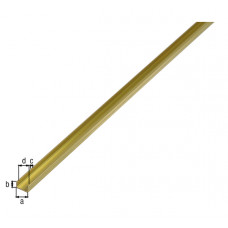 MESSING U-PROFIEL 6X6X1MM 1MTR MESSING U-PROFIEL 6X6X1MM 1MTR
