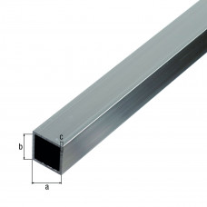 VIERKANTE BUIS RVS 10X10X1MM 1MTR VIERKANTE BUIS RVS 10X10X1MM 1MTR