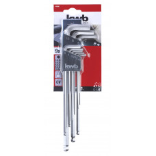 KWB INBUS SLEUTELSET KOGELKOP 9-DLG 1476-00 KWB INBUS SLEUTELSET KOGELKOP 9-DLG 1476-00