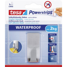 TESA POWERSTRIPS WATERPROOF HAAK RVS TESA POWERSTRIPS WATERPROOF HAAK RVS