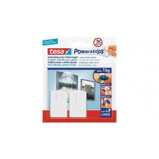 2X TESA POWERSTRIPS SCHILDERIJ HAAK WIT