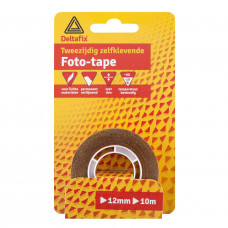 2-ZIJDIG PLAKBAND (FOTOTAPE) 10MTR 12MM TRANSPARANT 2-ZIJDIG PLAKBAND (FOTOTAPE) 10MTR 12MM TRANSPARANT