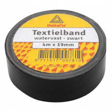 DELTABAND WATERVAST 4MTR 19MM ZWART DELTABAND WATERVAST 4MTR 19MM ZWART