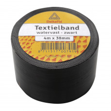 DELTABAND WATERVAST 4MTR 38MM ZWART DELTABAND WATERVAST 4MTR 38MM ZWART