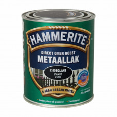 HAMMERITE ZIJDEGLANS ZWART 750ML HAMMERITE ZIJDEGLANS ZWART 750ML