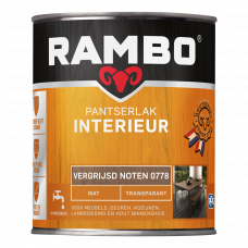 RAMBO INTERIEURLAK MAT 778 VERGRIJSD NOTEN 750ML RAMBO INTERIEURLAK MAT 778 VERGRIJSD NOTEN 750ML