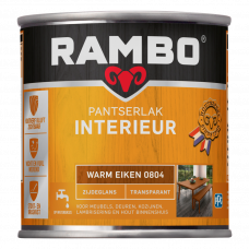 RAMBO INTERIEURLAK ZIJDEGLANS 804 WARM EIKEN 250ML RAMBO INTERIEURLAK ZIJDEGLANS 804 WARM EIKEN 250ML