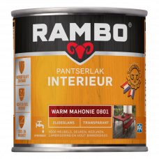 RAMBO INTERIEURLAK ZIJDEGLANS 801 WARM MAHONIE 250ML RAMBO INTERIEURLAK ZIJDEGLANS 801 WARM MAHONIE 250ML