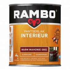 RAMBO INTERIEURLAK ZIJDEGLANS 801 WARM MAHONIE 750ML RAMBO INTERIEURLAK ZIJDEGLANS 801 WARM MAHONIE 750ML