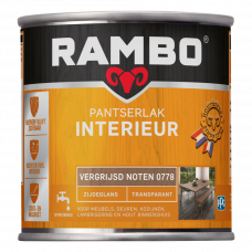 RAMBO INTERIEURLAK ZIJDEGLANS 778 VERGRIJSD NOTEN 250ML RAMBO INTERIEURLAK ZIJDEGLANS 778 VERGRIJSD NOTEN 250ML