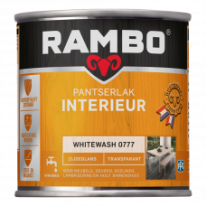 RAMBO INTERIEURLAK ZIJDEGLANS 777 WHITEWASH 250ML RAMBO INTERIEURLAK ZIJDEGLANS 777 WHITEWASH 250ML