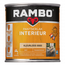 RAMBO INTERIEURLAK MAT KLEURLOOS 250ML RAMBO INTERIEURLAK MAT KLEURLOOS 250ML