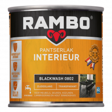 RAMBO INTERIEURLAK ZIJDEGLANS 802 BLACKWASH 250ML RAMBO INTERIEURLAK ZIJDEGLANS 802 BLACKWASH 250ML