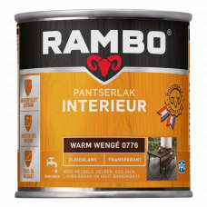 RAMBO INTERIEURLAK ZIJDEGLANS 776 WARM WENGE 250ML RAMBO INTERIEURLAK ZIJDEGLANS 776 WARM WENGE 250ML