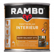 RAMBO INTERIEURLAK ZIJDEGLANS 772 WARM WALNOOT 250ML RAMBO INTERIEURLAK ZIJDEGLANS 772 WARM WALNOOT 250ML