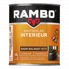RAMBO INTERIEURLAK ZIJDEGLANS 772 WARM WALNOOT 750ML RAMBO INTERIEURLAK ZIJDEGLANS 772 WARM WALNOOT 750ML