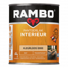 RAMBO INTERIEURLAK MAT KLEURLOOS 750ML RAMBO INTERIEURLAK MAT KLEURLOOS 750ML