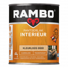 RAMBO INTERIEURLAK ZIJDEGLANS KLEURLOOS 750 ML RAMBO INTERIEURLAK ZIJDEGLANS KLEURLOOS 750 ML