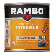 RAMBO INTERIEURLAK ZIJDEGLANS KLEURLOOS 250 ML RAMBO INTERIEURLAK ZIJDEGLANS KLEURLOOS 250 ML