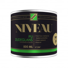 NIVEAU LAK PU ZIJDEGLANS TERPENTINE (WIT/P) 500ML NIVEAU LAK PU ZIJDEGLANS TERPENTINE (WIT/P) 500ML