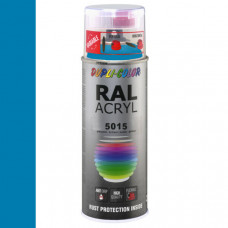 DUPLICOLOR ACRYL RAL 5015 HEMELSBLAUW HOOGGLANS 400ML DUPLICOLOR ACRYL RAL 5015 HEMELSBLAUW HOOGGLANS 400ML
