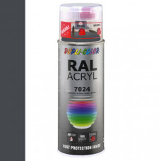 DUPLICOLOR ACRYL RAL 7024 GRAFIET GRIJS HOOGGLANS 400ML DUPLICOLOR ACRYL RAL 7024 GRAFIET GRIJS HOOGGLANS 400ML
