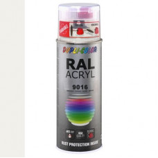 DUPLICOLOR ACRYL RAL 9016 VERKEERS WIT HOOGGLANS 400ML DUPLICOLOR ACRYL RAL 9016 VERKEERS WIT HOOGGLANS 400ML