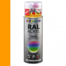 DUPLICOLOR ACRYL RAL 1028 MELOEN GEEL HOOGGLANS 400ML DUPLICOLOR ACRYL RAL 1028 MELOEN GEEL HOOGGLANS 400ML