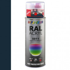 DUPLICOLOR ACRYL RAL 5011 STAALBLAUW HOOGGLANS 400ML DUPLICOLOR ACRYL RAL 5011 STAALBLAUW HOOGGLANS 400ML