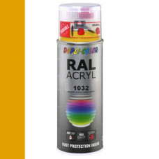 DUPLICOLOR ACRYL RAL 1032 BREM GEEL HOOGGLANS 400ML DUPLICOLOR ACRYL RAL 1032 BREM GEEL HOOGGLANS 400ML